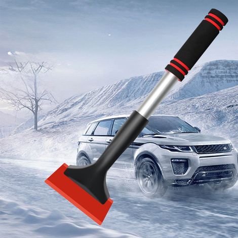 Racleur À Glace - Pelle À Neige Pour Voiture - Tête Souple En ABS - Poignée Ergonomique - 38,5 Cm - Noir - 1 Pièce