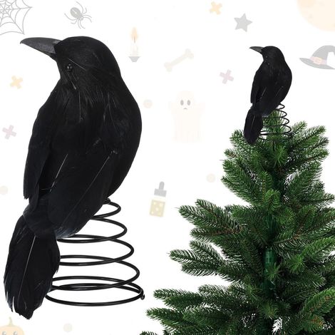 Garniture Arbre De Noël - Couronne En Tissu Et Métal Avec Oreilles Pelucheuses - Décoration Festive Pour Arbre - 1 Pièce (1/4)
