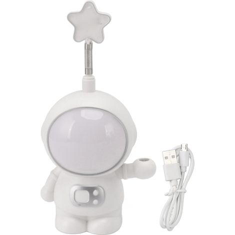 astronaute LED 3W 5V rechargeable par USB taille crayon