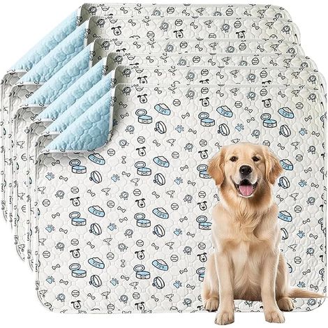 Reusable Washable Dog Training Mat (121 x 121 cm) Absorbent Leak-Proof and Non-Slip Mat Suitable for Dogs, Cats, Guinea Pigs and Rabbits (1/5)