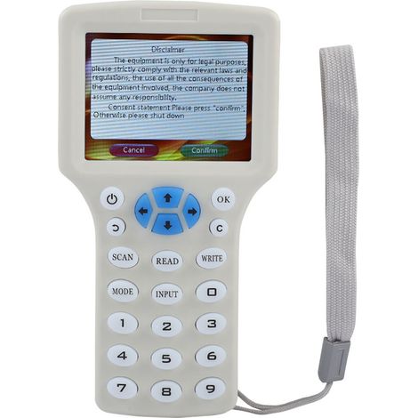 Copieur multifonctionnel 8 fréquences de cartes à puce NFC cryptées RFID, lecteur/graveur de cartes d'identité/CI (1/5)