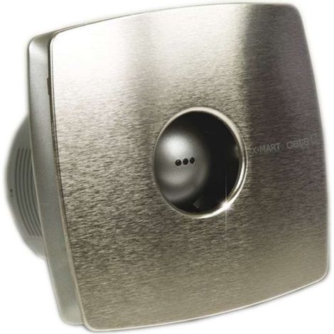 Sapho Cata X-Mart - Ventilatore assiale da bagno con timer X-MART 10T, 15W, condotto 100 mm, acciaio inox 01041000 (1/5)