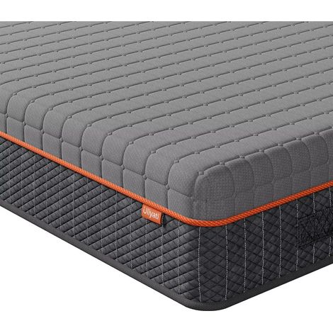 Matelas 140x200 cm en mousse mémoire – 16 cm d’épaisseur – Conception en mousse confortable – Soutien du corps et réduction de la pression (1/5)