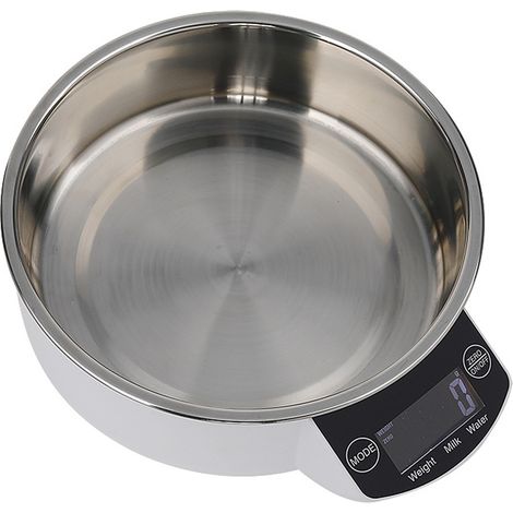 1 Balance cuisine électronique, écran LCD, précision 0.1g, bol inox, pour pâtisserie et alimentation (1/5)