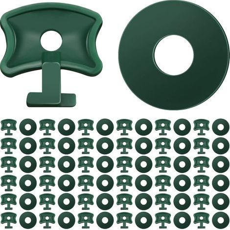 200 Pièces Clips de Torsion de Serre Clips de Fixation de Serre en Plastique et Rondelles Clips d'Angle d'Extension de Serre pour Isolation de Serre en Aluminium Ombrage de Filet (1/5)