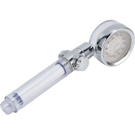 Pommeau de douche à main avec filtre LED coloré et contrôle hydraulique de la pression (1/5)