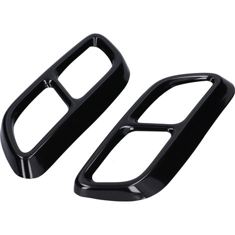 2 pièces Embouts d'échappement 4 sorties, garniture de gorge, cadre de sortie quadruple, noir brillant, remplacement pour Cadillac CT5 2020 (1/5)