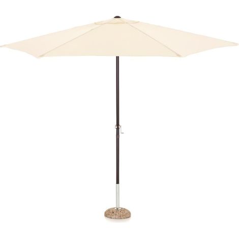 OMBRELLONE TONDO DA GIARDINO D 240CM ECRU BASE ESCLUSA (1/3)