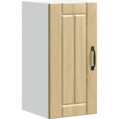 Armoire murale de cuisine Lucca rangement mural 30 x 31 x 60 cm facile à entretenir design en bois d'ingénierie chêne sonoma (1/5)