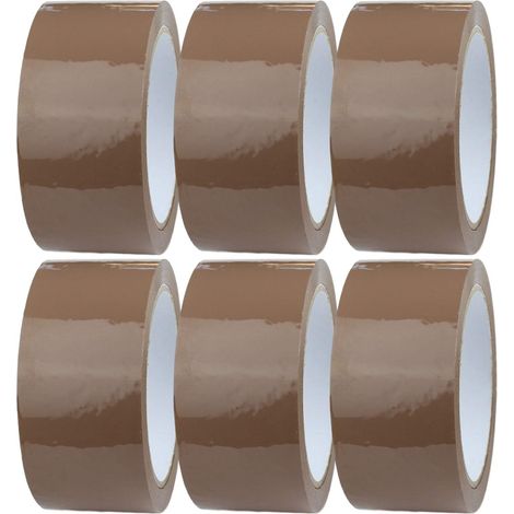 Rollen braunes Klebeband, 48 mm x 66 m Verpackungsklebeband für Kartons, Versand und Umzüge Transparentes Klebeband für Pakete und Verpackungen (1/5)