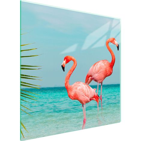 PIASTRA PROTETTIVA IN VETRO PER STUFA 50x52 FLAMINGO (1/5)