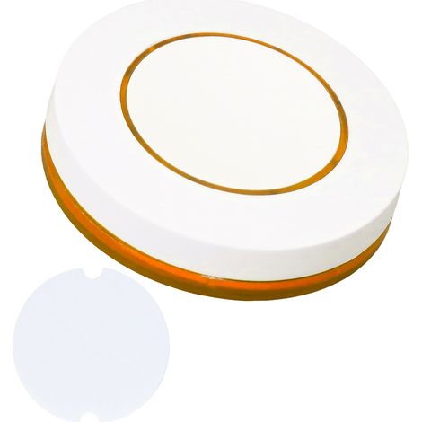 Télécommande sans fil ronde miniature à code apprenable 1527, interrupteur à distance jaune pour copie de télécommande (1/5)