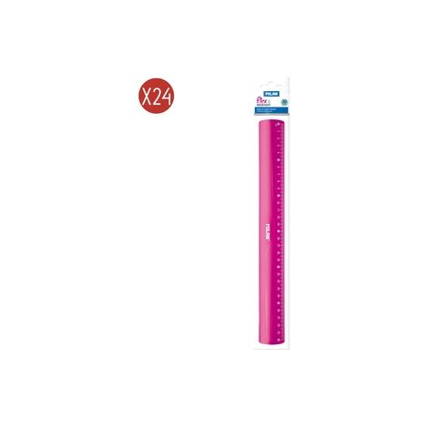 REGLA MILAN FLEX RESINSTANT 30 CMS ROSA