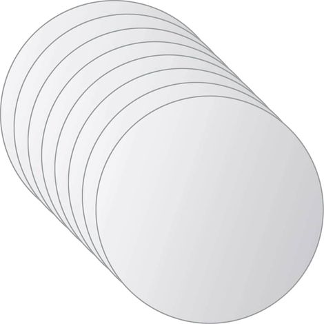 Carreaux de miroir 16 pcs Rond Verre (1/5)
