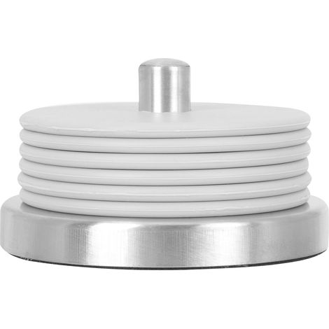 Lot de 6 sous-verres à café isolants thermiques, ronds, blancs.