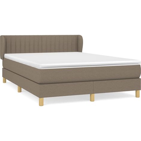 Maison Exclusive - Cama box spring con colchón tela gris taupe 14 (1/5)