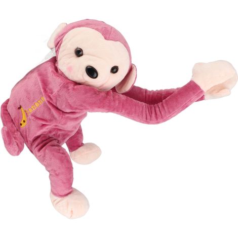 Boîte de Mouchoirs Amovible Singe pour Voiture - Modèle 70x40x16cm, Matière Plush, Design 3D Animé, Accessoire Décoratif pour Auto, Maison et Bureau (1/5)