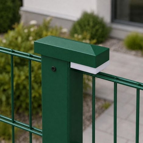 Zaunleuchte / LED Leuchte für Zaunpfosten 60x40mm - Farbe: grün - Leuchtmittel: Ohne (1/5)