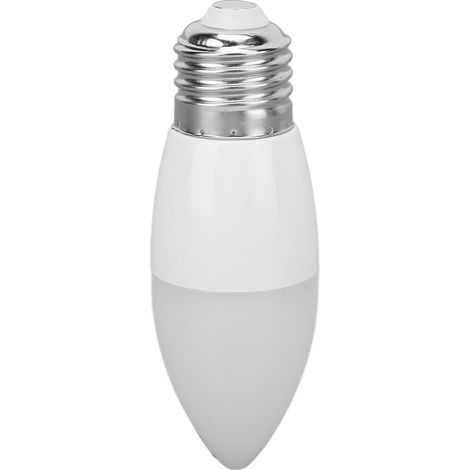 Ampoule LED de type candélabre, protection des yeux, lumière blanche 5000K 450LM 5W, culot C37, pour ventilateur de plafond, salon, 100-240V (1/5)