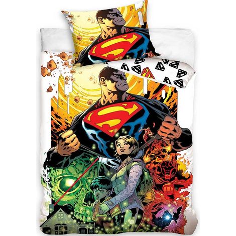 Lizenzierte Bettwäsche 160x200cm Superman Justice League