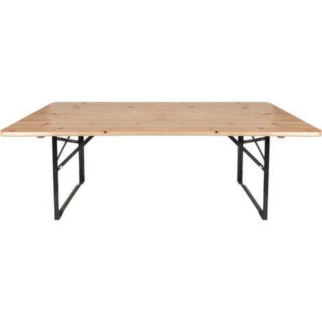 Esschert Design Kinderbiertisch - Erlenholz & Metall (1/2)