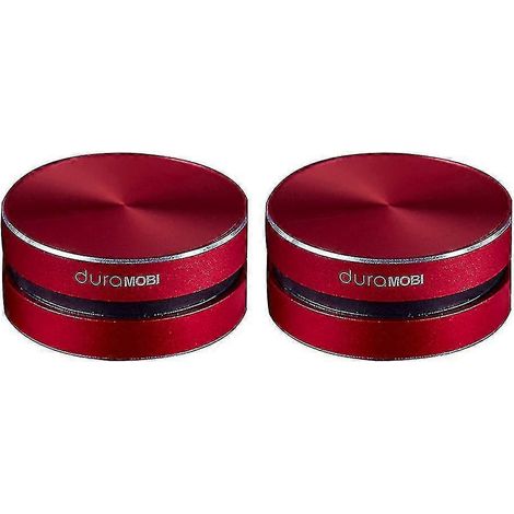 Enceinte Bluetooth sans fil à conduction osseuse, mini enceinte portable avec son stéréo puissant, microphone intégré, rouge (taille, couleur : 2 pièces - rouge) (1/5)
