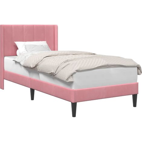 Maison Exclusive - Struttura del letto con testiera Rosa 80 x 200 cm Velluto