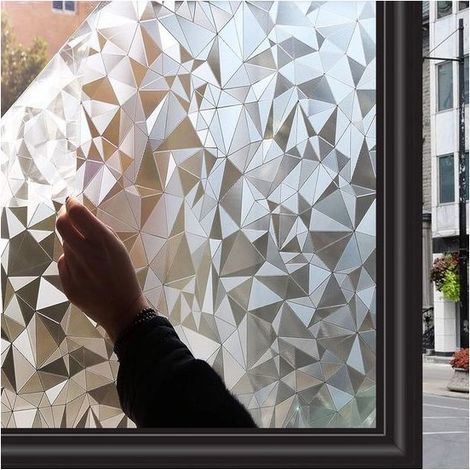 Film Adhésif Décoratif Opaque pour Vitres, 40 x 200 cm – Intimité pour Cabines de Douche, Vestiaires et Salles de Réunion (1/5)