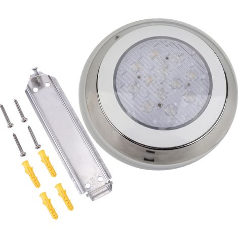 Lumière LED submersible 12V 18W étanche pour piscine et fontaine, projecteur mural paysager extérieur.
