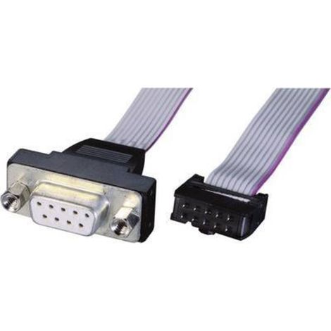 Trywise série Câble de raccordement [1x SUB-D femelle 9 pôles - 1x barrette femelle 10 pôles] 0.26 m gris A880032 (1/2)