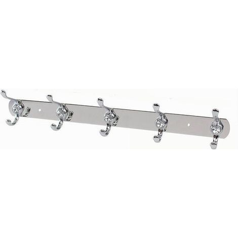 Cleafe - Appendino Appendi Porta Asciugamani Con 5 Ganci Doppio Bagno Diamante 52174 - (1/3)