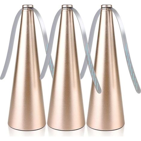3er-Set Tischventilatoren für Picknicks, goldene Tischventilatoren für den Außenbereich, Obstventilatoren für drinnen und draußen, Tischventilatoren für Restaurants, Heimpartys