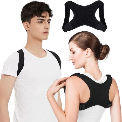 Correttore posturale per uomo e donna, supporto lombare regolabile per uomo, supporto lombare traspirante, correttore posturale (1/5)
