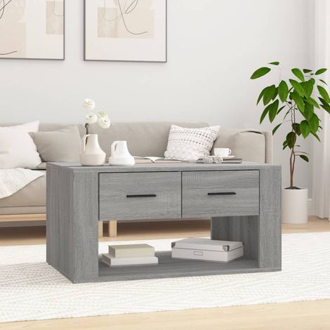 Tavolino da Salotto Grigio Sonoma 80x50x40 cm Legno Multistrato vidaXL (1/5)