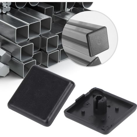 50 embouts de fixation en plastique noir pour profilés aluminium standard UE 2020/3030/4040 (1/5)