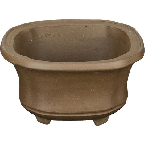 Vaso per bonsai quadrato in gres 12,5x12,5x7 cm - XM002 (1/2)