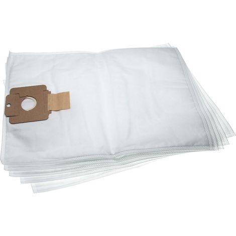 vhbw 5x Vacuum Cleaner Bag Replacement for Nilfisk 1470745010 for Vacuum Cleaner - microfleece, 53.3 cm x 39.8 cm, White