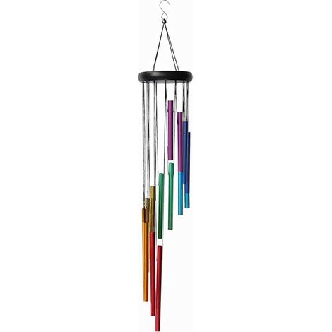 Carillon À Vent - 12 Tubes Aluminium - Pour Jardin Véranda Patio Extérieur - 1 Pièce (1/5)