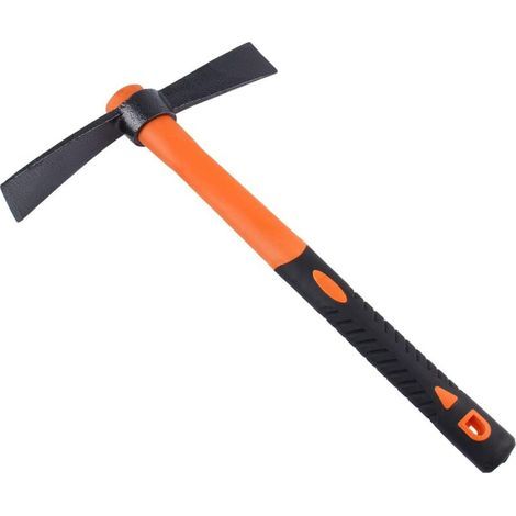 38,5 cm/15 Pouces Pioche huppe avec herminette et Hache forgées Robustes, poignée Ergonomique antidérapante , pioche à Double tête pour Jardinage, Chasse, aménagement paysager extérieur (1/4)