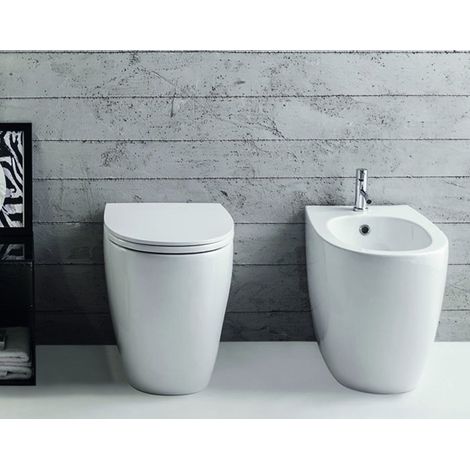 Sanitari 4all filomuro scarico traslato 2.0 cm. 54x36 con sedile (1/4)