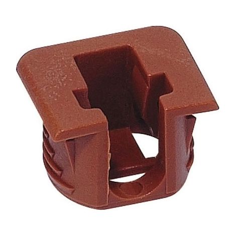 Boîtier support nylon ø15 - Décor : Marron - ITALIANA FERRAMENTA
