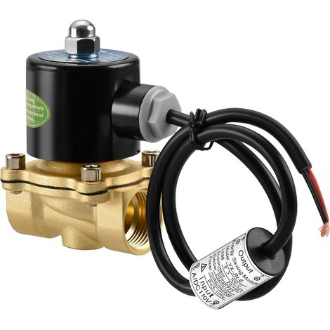 Laiton électrique Électrovanne, 2W-200-20J, PT3/4", AC220V, Direct Action de l'eau Air gaz, normalement fermé, Valve de remplacement (1/5)