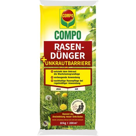 COMPO Rasendünger + Unkrautbarriere 10 kg (1/4)