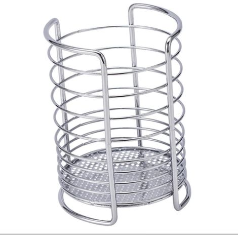 Soporte para palillos de acero inoxidable, escurridor de utensilios, organizador de cubiertos, gadget de cocina, soporte para palillos, cocina doméstica (1/5)