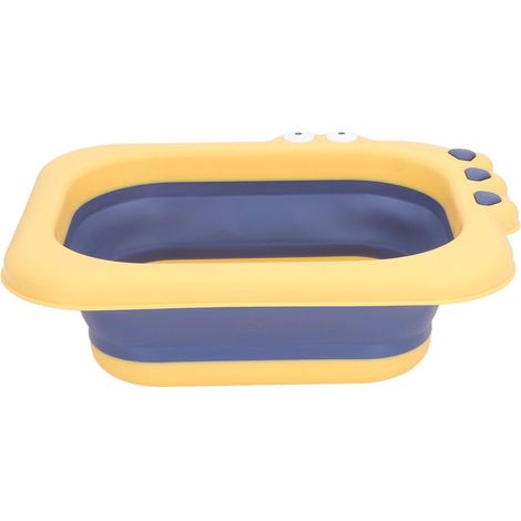 Baigneur Pliable pour le Lavage des Nourrissons, Appareil de Bain Portable pour Garçons et Filles en Vert (YELLOW) (1/5)