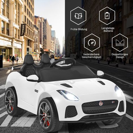 Elektro kinderauto mit geschichten musik hupe scheinwerfer 24g fernbedienung wei 8830538