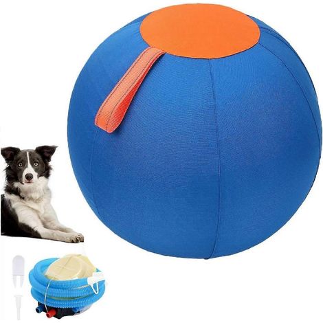 Balle géante de 45 cm pour chiens, gonflable, résistante et indéchirable, apaisante et idéale pour les chiens, chevaux et moutons. Jeu et exercice pour animaux de compagnie. Divertissement et divertis (1/5)