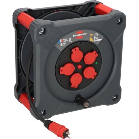 Enrouleur de câble KA 2201 5 Professional, 25m H07RN-F 3G2,5, IP44 - 9202251110 - Brennenstuhl (1/5)