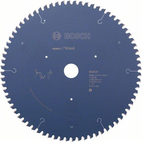 Bosch Kreissägeblatt Expert for Wood für Kapp- und Gehrungssägen 300 x 30 x 2,4 mm 72 - 2608642499