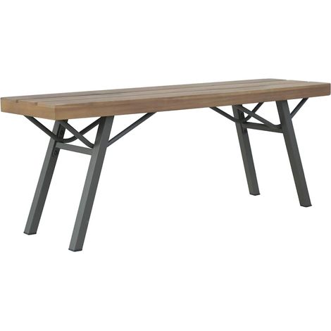 Banc de jardin 120 cm Bois d'acacia solide (1/5)